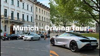 Scenic Drive In Munich Bavaria  🇩🇪 Germany 4K HDR  Autofahrt durch München Bayern Deutschland [upl. by Peter]