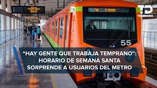 Usuarios solicitan que horario del Metro no se modifique en días festivos [upl. by Weikert75]