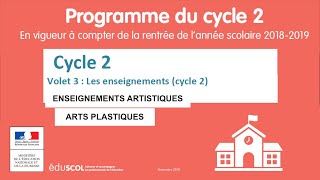 9 ARTS PLASTIQUES ENSEIGNEMENTS ARTISTIQUES  Programme Cycle 2 CPCE1CE2 p29 à 35 [upl. by Mame]