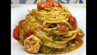 SPAGHETTI AGLI SCAMPI  CUCINANDOMELAGODO [upl. by Rosenthal]