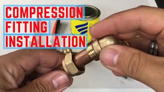 How to use and install a compression fitting [upl. by Aitsirt]