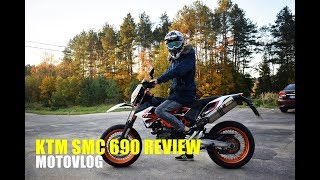 KTM SMC 690 REVIEW MotoVlog Apžvalga [upl. by Hazmah]