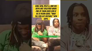 King Von with polo g an his boys one asks Von if he is from 63rdquotWait till you get outsidekingvon [upl. by Annaej91]