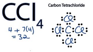 CCl4 Lewis Structure  How to Draw the Dot Structure for CCl4 Carbon Tetachloride [upl. by Shem]