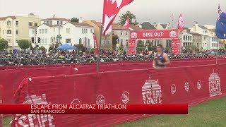 Escape from Alcatraz triathlon kicks off in San Francisco [upl. by Schulein194]