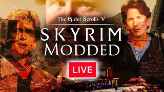 SKYRIM WITH 1000 MODS IS INSANE  Perfectly Balanced Hardcore Skyrim Challenge live [upl. by Nilsoj]