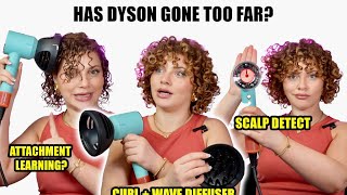 TESTING THE NEW DYSON SUPERSONIC NURAL AND WAVY  CURLY DIFFUSER should you buy it [upl. by Ilajna]