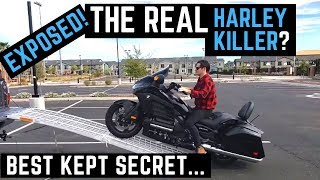 The REAL Harley Killer Honda Goldwing F6B Review Ride Impressions Walk Around 060 mph [upl. by Pump]