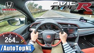 Honda Civic Type R FK8  ACCELERATION amp SPEED 262kmh AUTOBAHN POV by AutoTopNL [upl. by Niffirg]