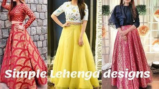 Latest Lehenga Crop top Designs  Simple Crop Top Lehenga Designs [upl. by Euqinommod408]