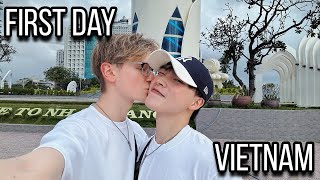 Our First Day in Vietnam 【Cute Gay Couple】 [upl. by Fey]