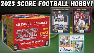 SO MANY CARDS 2023 Panini Score Football Hobby Box Review [upl. by Sadoff429]