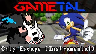 Escape from the City Instrumental Version Sonic Adventure 2  GaMetal Remix [upl. by Haroun]