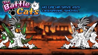 Lifesaving Shovel  The Battle Cats No Gacha Save 69 [upl. by Noirb496]