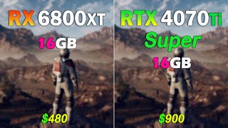 RTX 4070 Ti Super 16GB vs RX 6800 XT 16GB  Testing in 8 Games on 1440p amp 2160p [upl. by Samale]