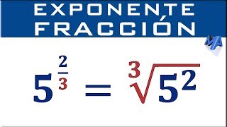 Potencia con exponente fracción [upl. by Ailed340]