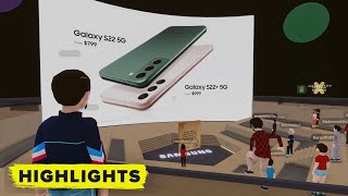 Watch Samsung reveal the Galaxy S22 in the Metaverse [upl. by Hairas916]