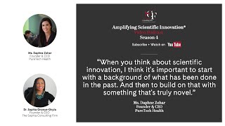 Amplifying Scientific Innovation® Video Podcast with Daphne Zohar Founder amp CEO PureTech Health [upl. by Hauger863]