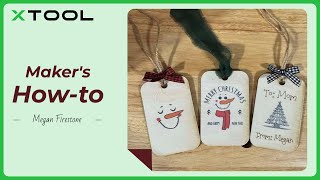 How to Make Christmas Gift Tags with M1 Ultra  xTool Makers Howto Tutorials [upl. by Yborian726]