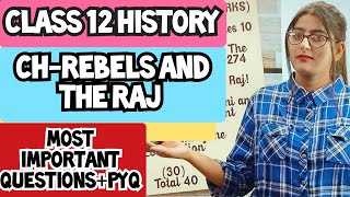 Rebels and the raj class 12 important questionsClass 12 History [upl. by Kjersti]