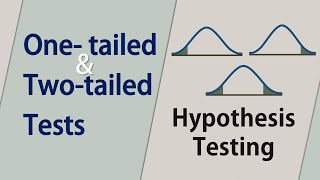 OneTailed vs TwoTailed Hypothesis Tests  2sided vs lower and upper tails [upl. by Annoda]