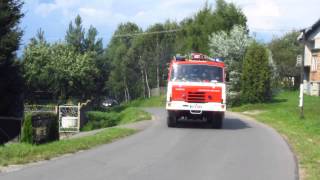 GCBA 8232 Tatra 815 OSP Trzcinica alarmowo do pożaru [upl. by Cirdes]