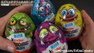 Kinder Überraschung  MAXI EI  Monsters University Disney Pixar Monsters Inc Kinder Surprise [upl. by Fondea397]