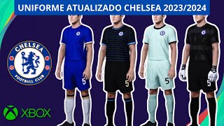 UNIFORME COMPLETO CHELSEA 202324 PES 2021 PS4 XBOX ONE MINHA VERSÃO [upl. by Devitt100]