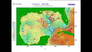 Gulf of Mexico geostrophic currents and drifter tracks [upl. by Leitao416]