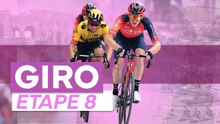 Le film du GIRO 2023  ÉTAPE 8  Healy Roglic et les autres [upl. by Arihaj]