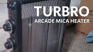 TURBRO Arcade HR1015 Mica 1500W Space Heater review [upl. by Neville]