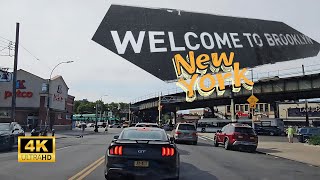 Short drive 🚗 Tour Brooklyn NY 4K driving roadtrip travel nyc [upl. by Ryhpez356]