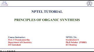 Tutorial 9  Principles of Organic Synthesis [upl. by Annohsat972]