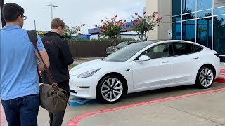 Picking Up My NEW TESLA Model 3 Long Range Delivery [upl. by Bilek]