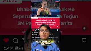 Dhabitah Sabri Layak Ke Separuh Akhir Acara Terjun 3M dhabitahsabri dhabitah diving malaysia [upl. by Ahsita]