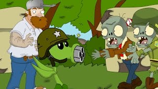 Plants vs zombies Peashooter Life Animated Cartoon [upl. by Elleinahc]