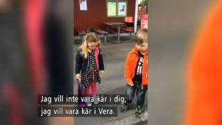 Kärleksproblem på förskolan quotVi kan väl hålla handenquot  Nyhetsmorgon TV4 [upl. by Neicul]