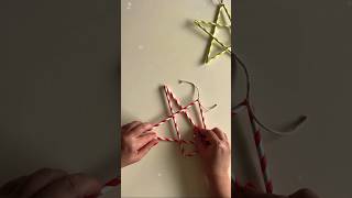 Star ornaments DIY 💫 Christmas straw star ⭐️ Étoile de Noël en pailles ✨décoration de Noël [upl. by Veradi]