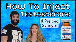 HOW I INJECT MY TESTOSTERONE  HOW TO DRAW UP AND INJECT TESTOSTERONE  Intramuscular Injection [upl. by Vivie]