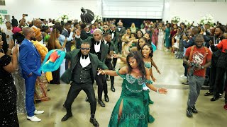 Beautiful Congolese Wedding Entrance Dance  ASAPH DU CIEL Jesus ma libéré [upl. by Flss]