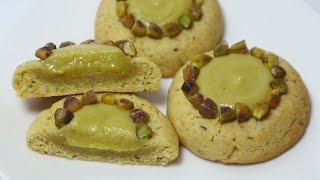 Pistachio Ganache Cookie Recipe 피스타치오 가나슈 쿠키 만들기 [upl. by Melody]