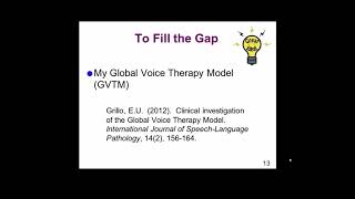 e122 Preview Treatment Of Voice Disorders  The Global Voice Therapy Model For Children amp Adults [upl. by Ric]