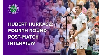 Hubert Hurkacz Fourth Round PostMatch Interview  Wimbledon 2021 [upl. by Ree]