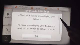 Wii U Nintendo eShop Anti Piracy screen REAL [upl. by Nilyahs947]