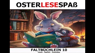 schulfritzOsterlesespaß 10  Faltbüchlein zum Lesen Basteln und Ausmalen [upl. by Ekusoyr]