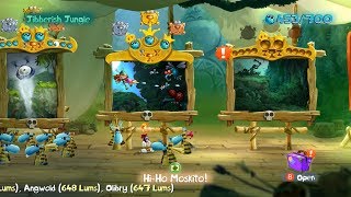 Walkthrough Rayman Legends 100  HiHo Moskito [upl. by Atteram658]