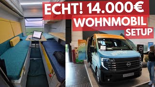 DAS echte 14000 € WOHNMOBIL NAGELNEU MADE IN BERLIN 🔴 Interstar Plugvan Caravan Salon 2024 [upl. by Boot]