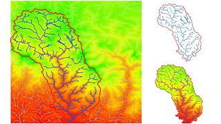 Watershed Delineation in ArcGIS  How to create Drainage Map [upl. by Etteuqaj]