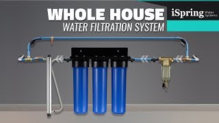 iSpring Whole House Water Filter Systems DIY Installation [upl. by Kinsler]