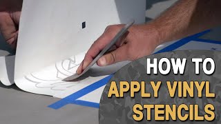 How to Apply Vinyl Stencils [upl. by Honniball]